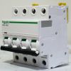 SCHNEIDER ELECTRIC MINIATURE CIRCUIT BREAKER Acti9 iC 4P 63A  B CURVE