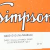 SIMPSON ELECTRIC CO. PANEL METER - VOLT/AMP 3-PH 277/480V
