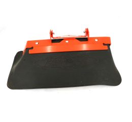 RUBBER DISCHARGE CHUTE W/ METAL BRACKET