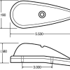 TRUCK-LITE RED TRIANGULAR MARKER CLEARANCE LIGHT 2 SCREW 12V