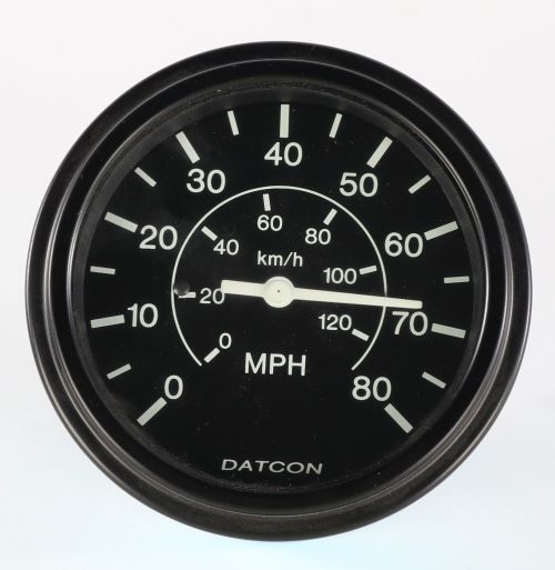 CENTROMOTION-MAXIMATECC-MAXIMA TECH/DATCON INSTRUM SPEEDOMETER 0-80 MPH 12V 3IN DISPLAY 120KM