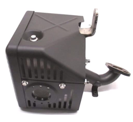 MUFFLER ASSEMBLY W/HEAT SHIELD