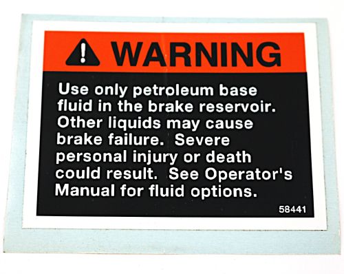 VOLVO DECALBRAKE FLUIDENGLISH