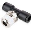 HALDEX MIDLAND FITTING BRANCH TEE MALE SWL 1/8T 1/4P PUSH COMP