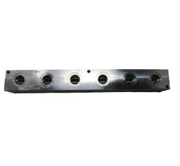 ALUMINUM MANIFOLD BLOCK 6-OUTLETS