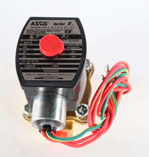 EMERSON - ASCO / JOUCOMATIC / REDHAT SOLENOID VALVE - N.O. 120VAC 3/8in NPT