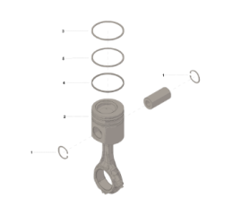 ENGINE PISTON KIT FOR 1.0 MmO/S KIT FOR NC B ENGINE.
