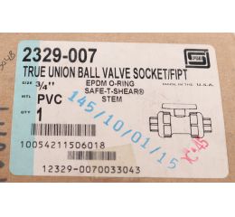 BALL VALVE - 3/4in SCH80 PCV FNPT X SOCKET