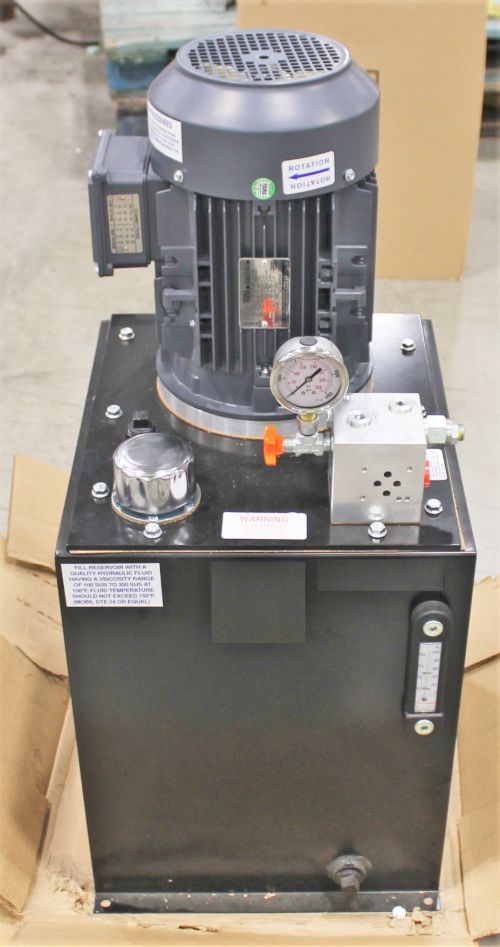 MONARCH HYDRAULIC POWER UNIT: 15gal 5HP 230/460V