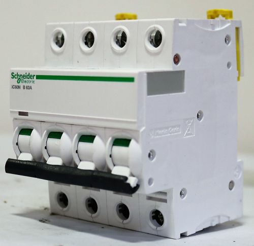 SCHNEIDER ELECTRIC MINIATURE CIRCUIT BREAKER Acti9 iC 4P 63A  B CURVE