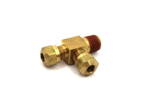 PARKER FITTING PIPE MALE RUN TEE BRASS  1/4 X 1/4IN