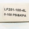 WEISS INSTRUMENTS LIQUID FILLED GUAGE 0-100psi