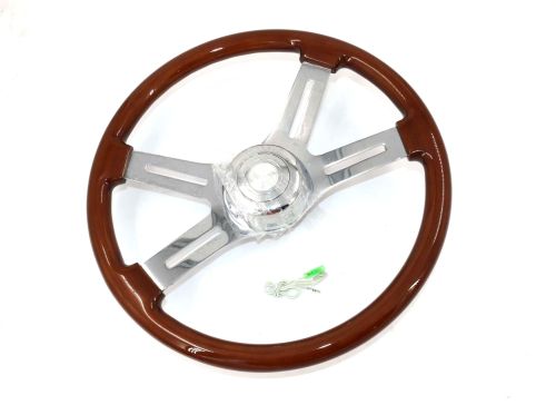 ROADMASTER KENWORTH 18 INCH STEERING WHEEL 4 CHROME SPOKE