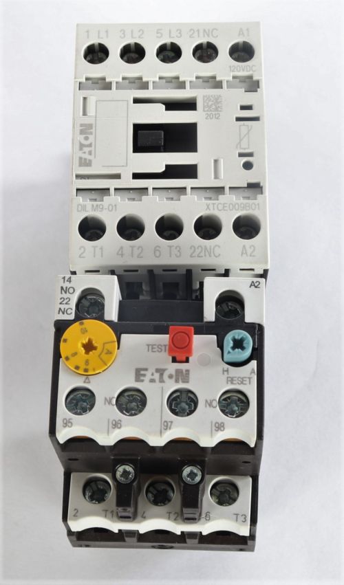 CUTLER HAMMER IEC NON-REVERSE MOTOR STARTER 3PH 120VDC COIL 9A