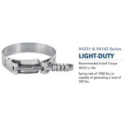 LIGHT DUTY SPRING LOADED BAND CLAMP 4.5in DIA