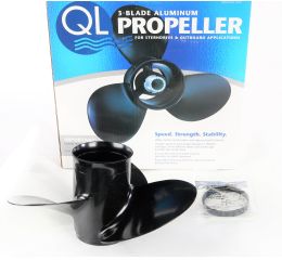 QL MARINE 3-BLADE D SERIES ALUMINUM PROPELLER
