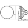 TRUCK-LITE HEADLIGHT PLUG 16 GAUGE GPT WIRE H4 CONNECTOR 4IN