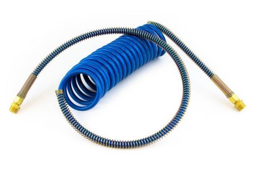 TRAMEC SLOAN COILED AIR HOSE: BLUE 15' W/40\" LEAD POLAR