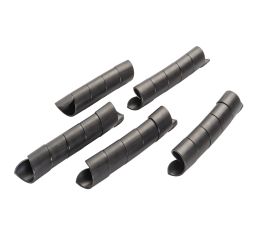 5-PACK BLACK SPIRAL QUICKWRAP 1.25\" OD