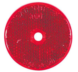 CENTER HOLE MOUNTING  RED REFLECTOR
