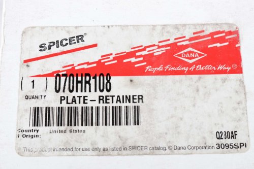 DANA - SPICER HEAVY AXLE / SVL PLATERETAINER