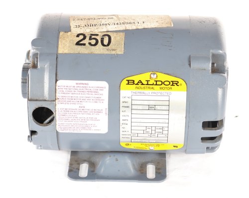 BALDOR ELECTRIC MOTOR 0.25kW/0.33HP 250V 50Hz 48TZ