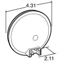 TRUCK-LITE FRONT/PARK/TURN BLACK PVC GROMMET MOUNT 12V PL-3