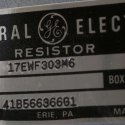 GENERAL ELECTRIC TRANSPORTATION RESISTOR