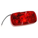GROTE 2-BULB SQUARE CORNER CLEARANCE MARKER LIGHT - RED