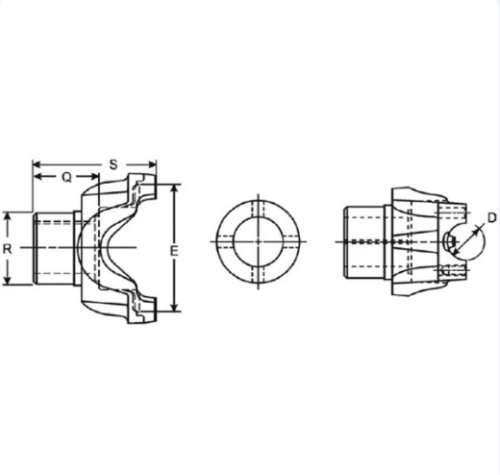 DANA SPICER PINION SHAFT END YOKE 1710 SERIES  10 SPLINE