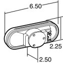 TRUCK-LITE OVAL STOP/TURN/TAIL BLACK GROMMET MOUNT PL-3 12V