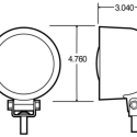 TRUCK-LITE PAR 36  RUBBER 5IN INCAN WORK LIGHT 12V