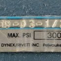 DYNEX RIVETT INC. PRESSURE CONTROL VALVE 3000 MAX. PSI