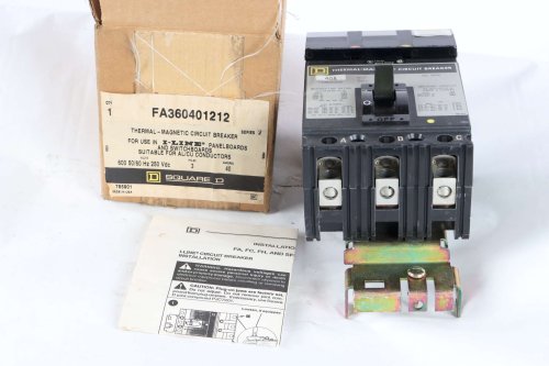 SCHNEIDER ELECTRIC CIRCUIT BREAKER  600V  40A CIRCUIT BREAKER  3 POLE