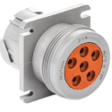 DEUTSCH 6 PIN RECEPTACLE THREADED REAR FLANGE