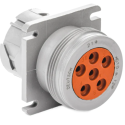 DEUTSCH ELECTRIC 6 PIN RECEPTACLE THREADED REAR FLANGE