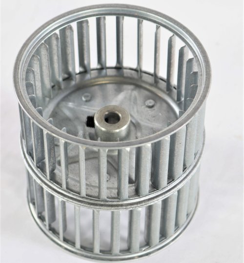 RED DOT BLOWER WHEEL 3.75in x 3.87in DUAL STEEL