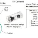 BENDIX INTERNAL CHECK VALVE CARTRIDGE KIT