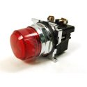 EATON ELECTRICAL - CUTLER HAMMER INDICATING LIGHT UNIT, INCANDESCENT LAMP, RED, 120