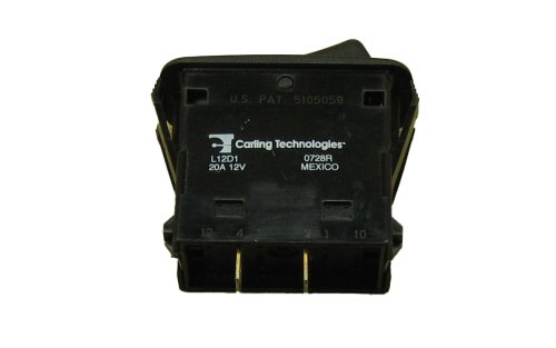 CARLING TECHNOLOGIES ROCKER SWITCH 20A  12V