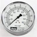 PARKER HYDRAULIC VALVE PRESSURE GAUGE 160 PSI  KG CM2