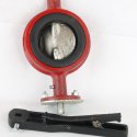 LUNKENHEIMER VALVE CO 3in RIBLESS WAFER BUTTERFLY VALVE W/HANDLE 200#WOG