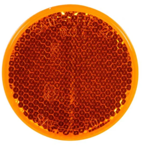 TRUCK-LITE YELLOW REFLECTOR  SIGNAL-STAT  ADHESIVE MOUNT