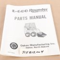 PRIME MOVER FORKLIFT PARTS BOOK L600