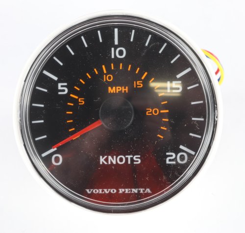 VOLVO PENTA SPEEDOMETER 20kn / 23MPH BLACK
