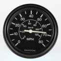 CENTROMOTION-MAXIMATECC-MAXIMA TECH/DATCON INSTRUM SPEEDOMETER 0-80 MPH 12V 3IN DISPLAY 120KM