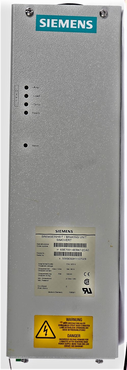 SIEMENS BRAKING UNIT 100kw