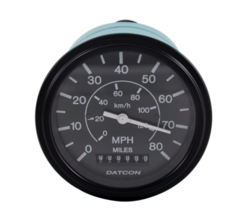 CENTROMOTION-MAXIMATECC-MAXIMA TECH/DATCON INSTRUM SPEEDOMETER - 0-80 MPH  3 3/8 IN  12V