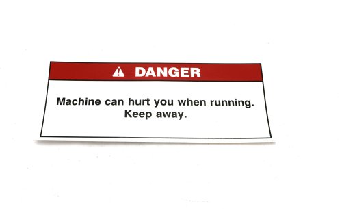 SCHWARZE DANGER MACHINE CAN HURT YOU DECAL