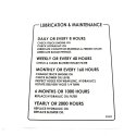 SCHWARZE DECAL LUBE AND MAINTENANCE DECAL